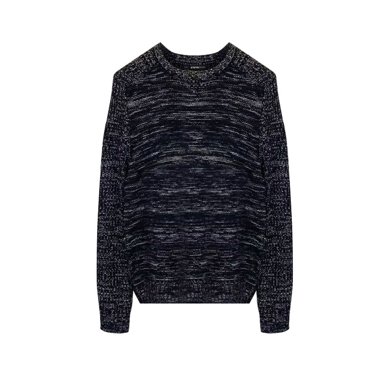 Men's Casual Knitted fashion Crew-neck long sleeve Pullover Sweater