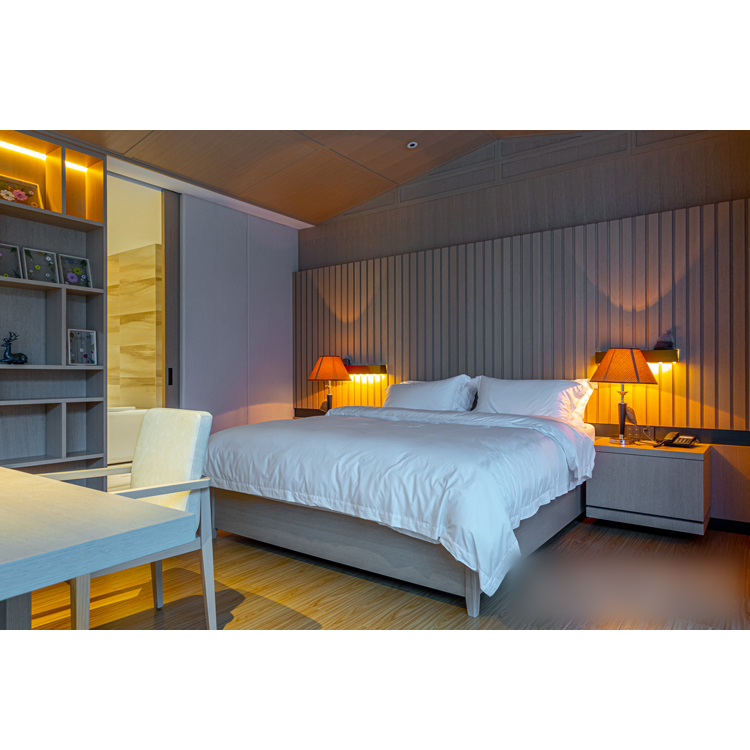Hot Sale Customized wood Hotel Resort Villa bed room suit Home Furniture