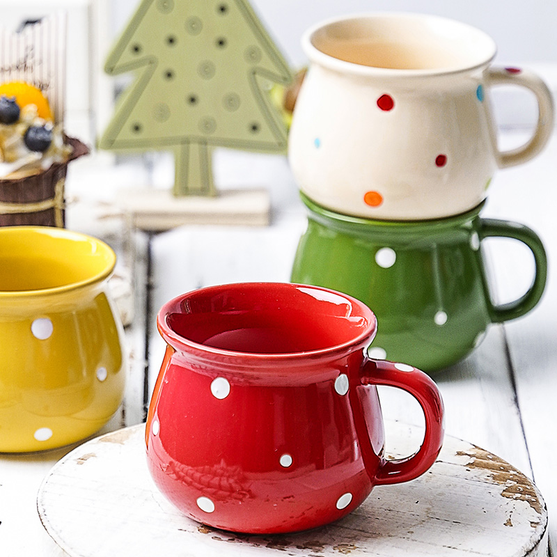 Polka Dot Bellied Mug