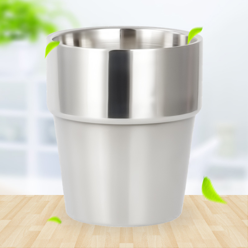 RGS-CK113-LT stainless steel non magnetic 304 Double-layer Cup (bright surface+steps)
