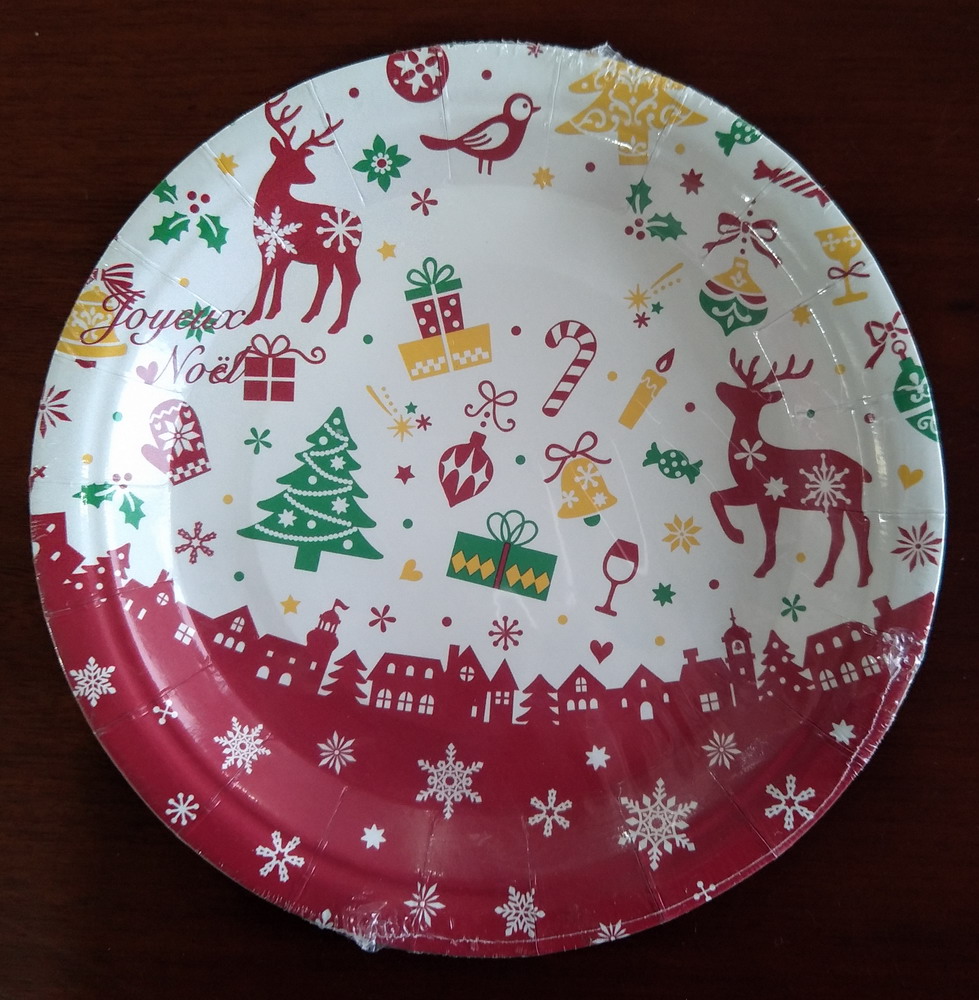 Printed paper plates