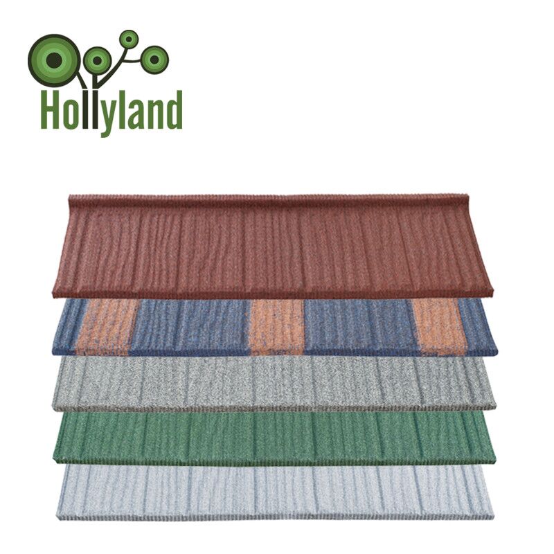 Factory price wooden tile stone coated steel roofing tile