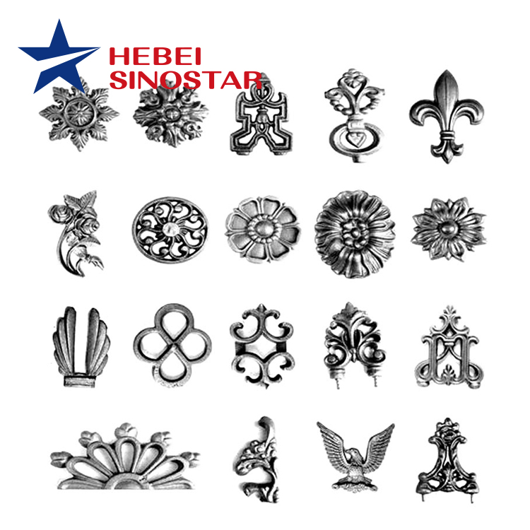 Stamped Iron Flowers And Leaves