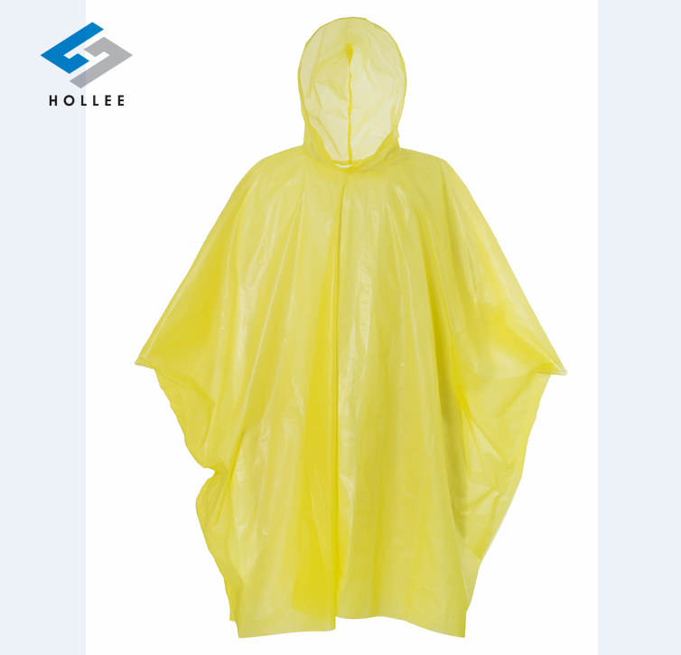 Fashion promotion Eco-Friendly PEVA rain poncho/rain coat poncho