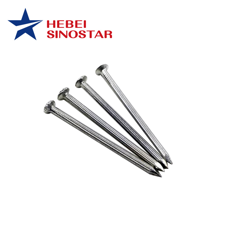 Galvanized Plain Shank Steel Concrete Nail