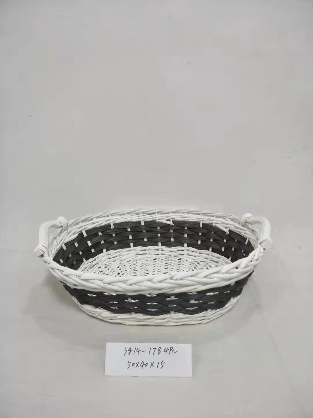 Kingwillow gift tray hot selling Christmas gift wicker storage fruit basket tray storage tray