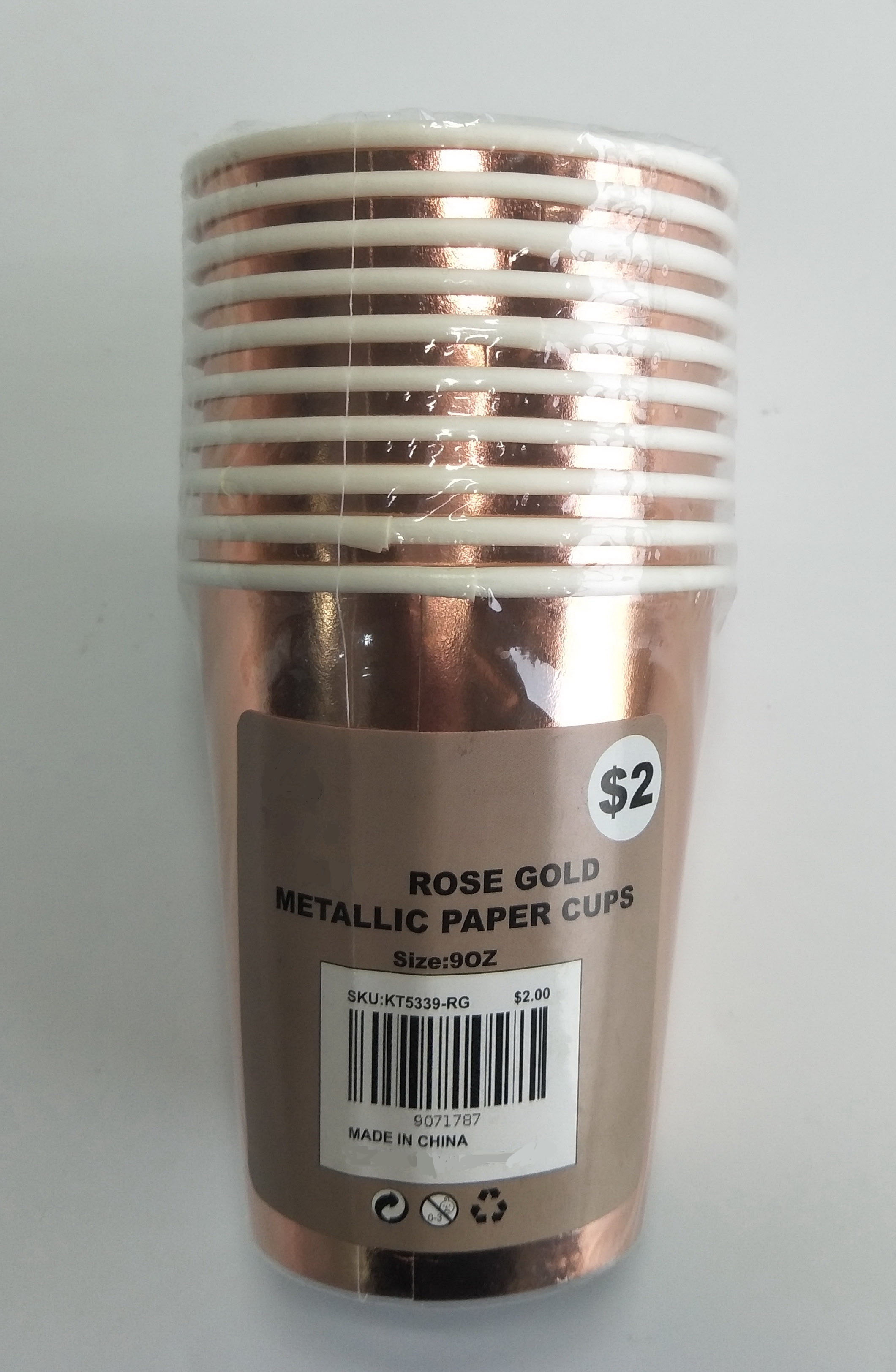 Metal foil color paper cup