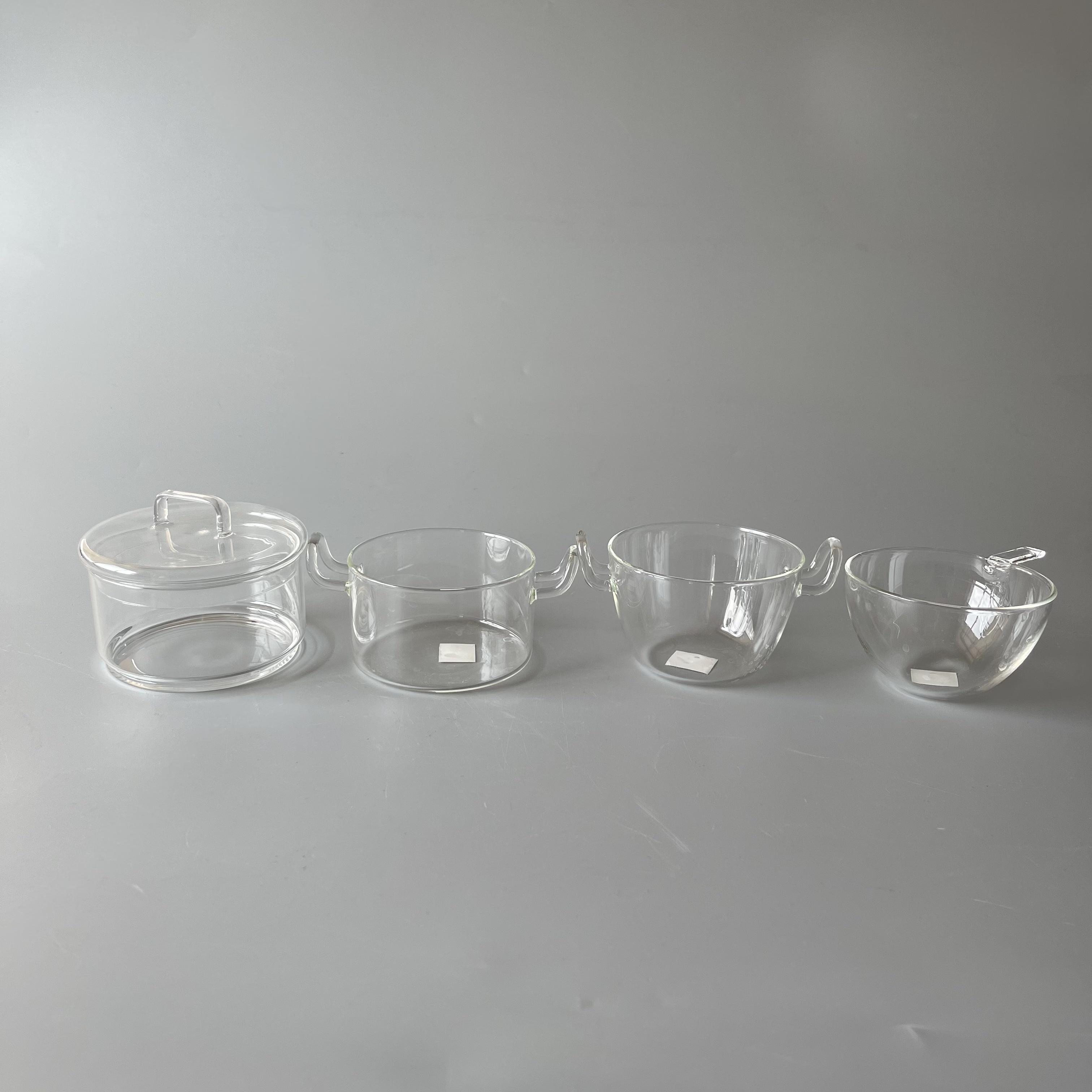 Heat-resisted Glass Cup with glass plate