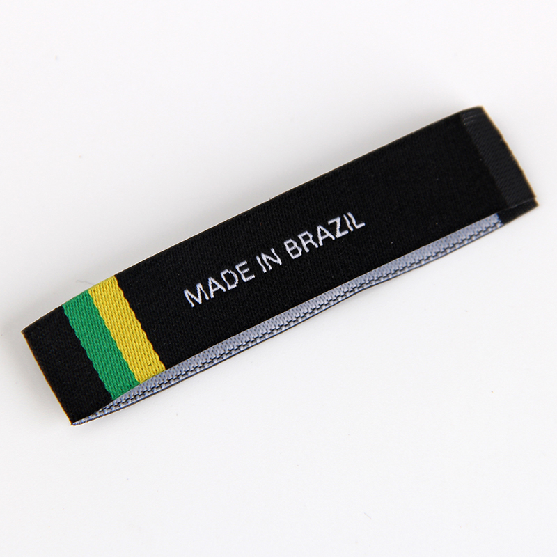 customizable woven Label with custom logo for swimwear