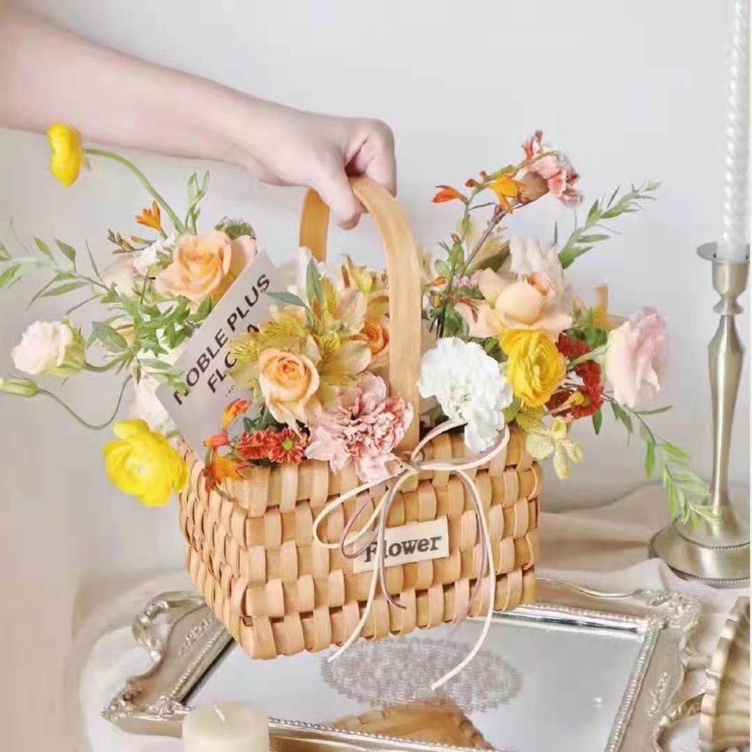 Bamboo basket.