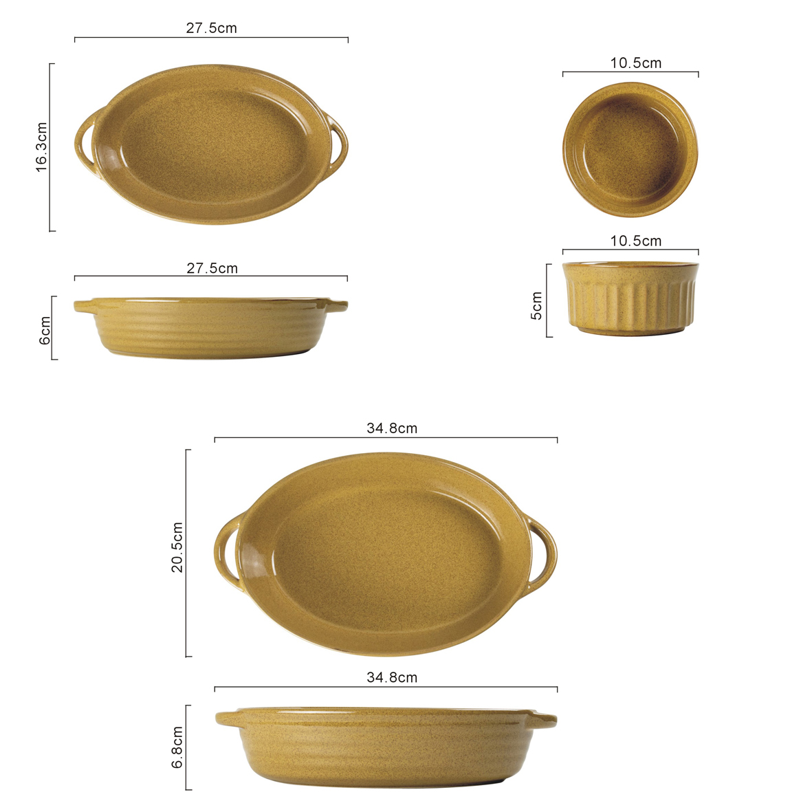 Ceramic bakeware set stoneware baking dishes dutch oven rectangular baker oval baker square baker ramekin