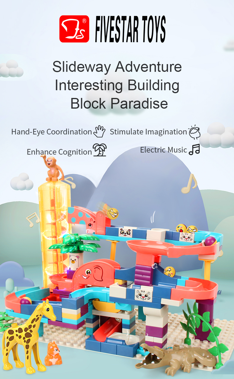 Forest Jungle Adventure Educational Learning Toys Plastic Building Blocks Toys For Kids