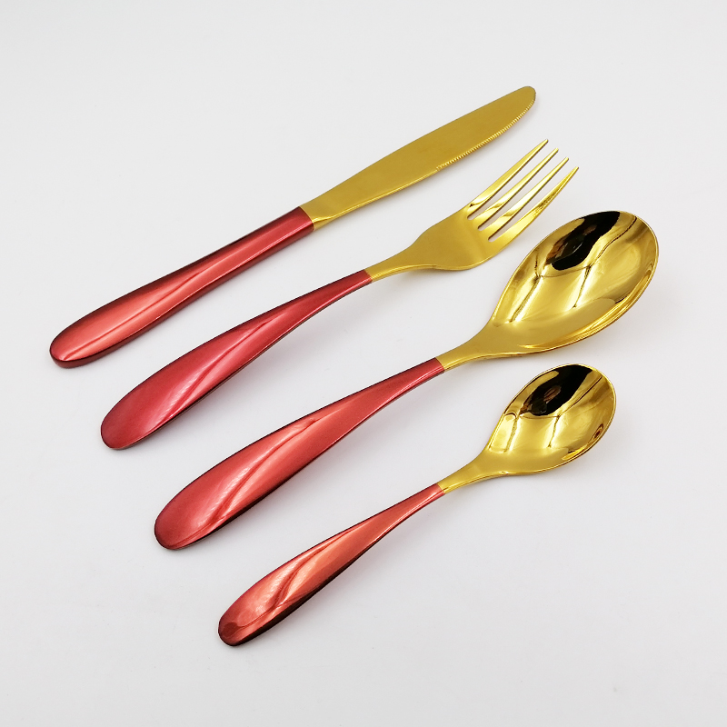 088 Stainless Steel flatware colorful handle (OF088)