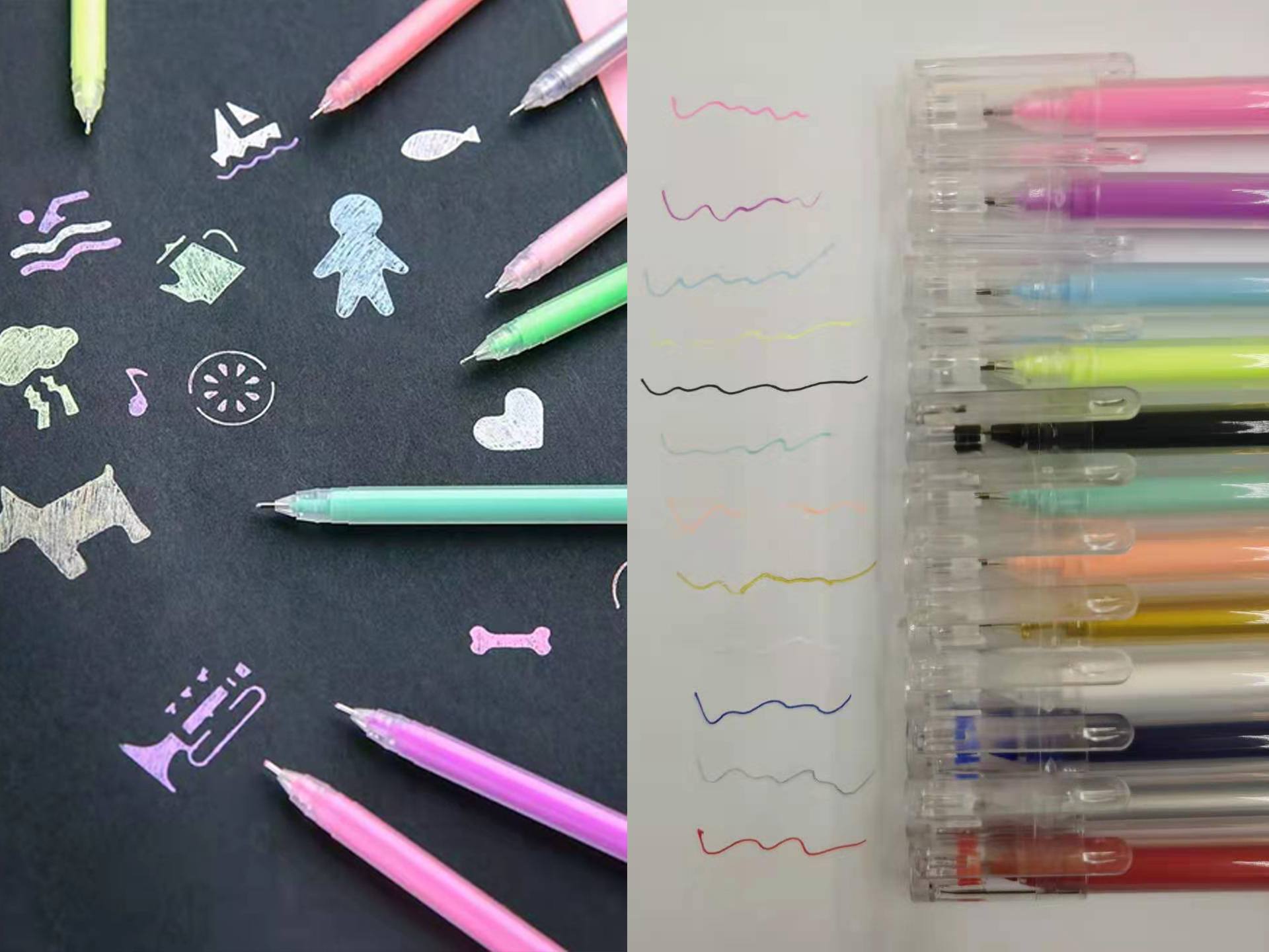 Multicolor notepad special gel pen with customized logo