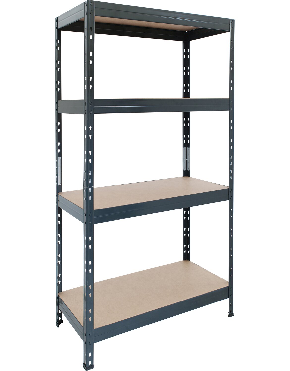 10102-5 Tier Garage Shelving Metal Racking, Steel & MDF Boltless Shelves