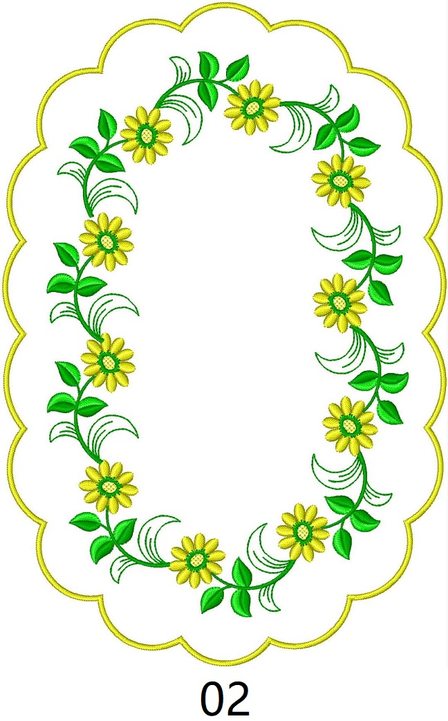 Embroidery doily