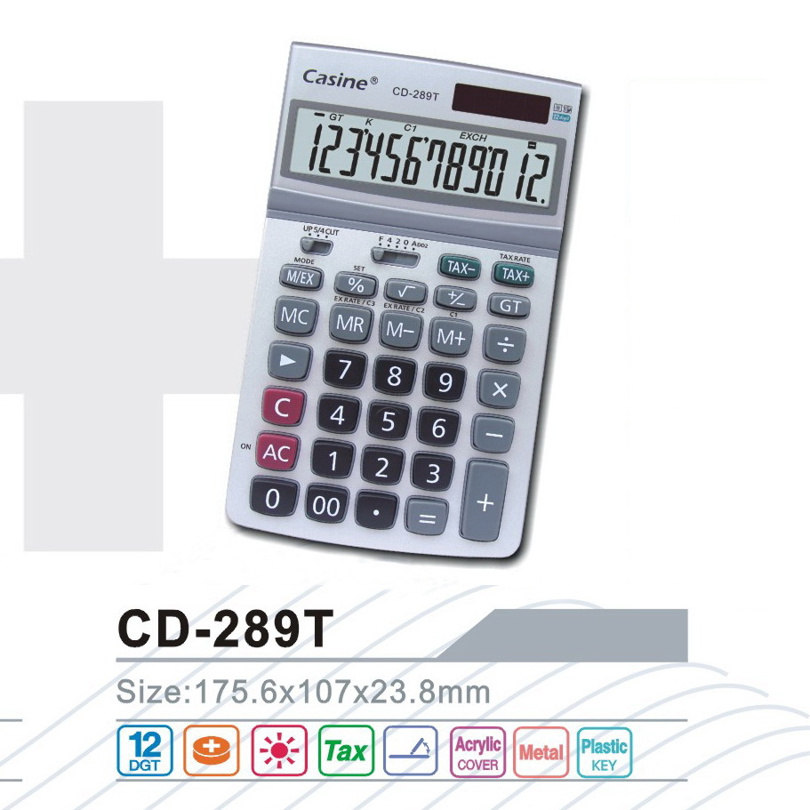 CD-289T - 12-digit desktop calculator