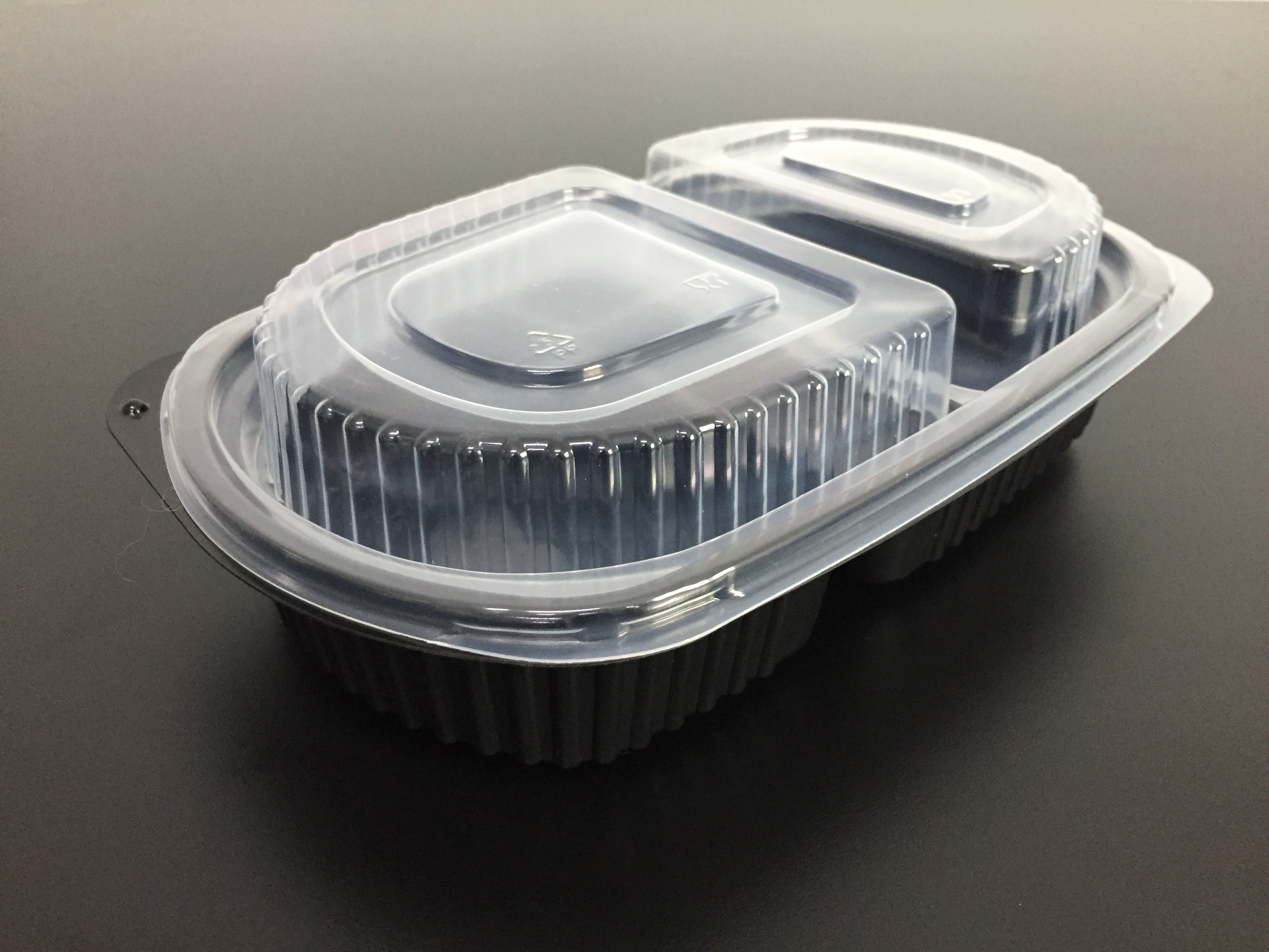Two conpartment pp meal container