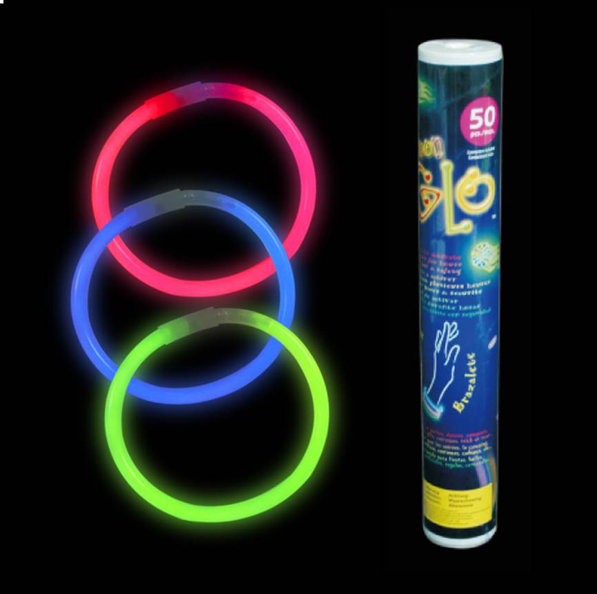 Neon-glo 30223 Party Item Everyday 50Pcs-Pack Glow Bracelet