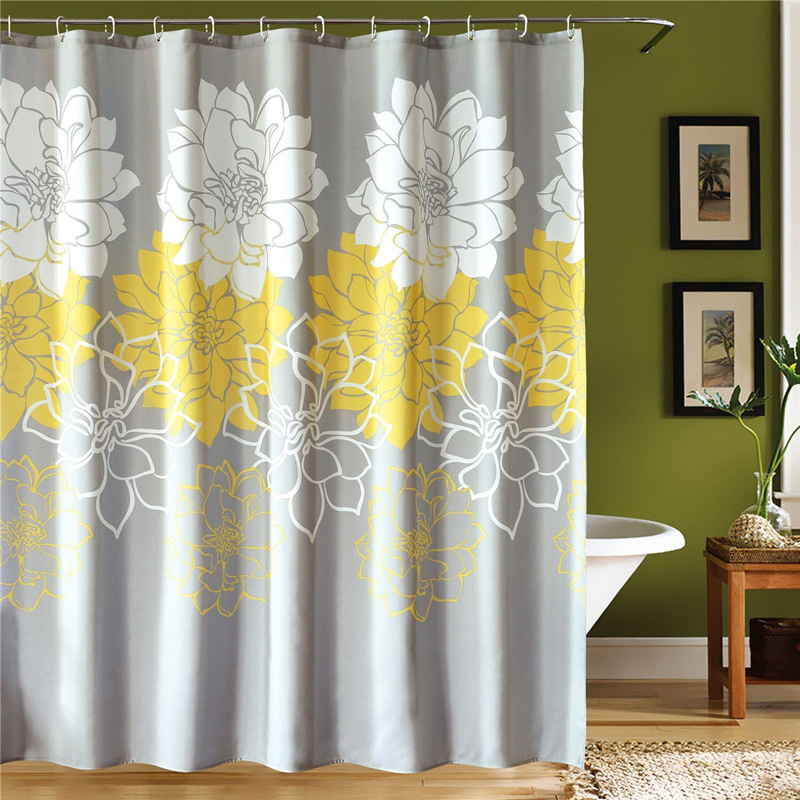 Thickened bathroom hotel waterproof shower curtain