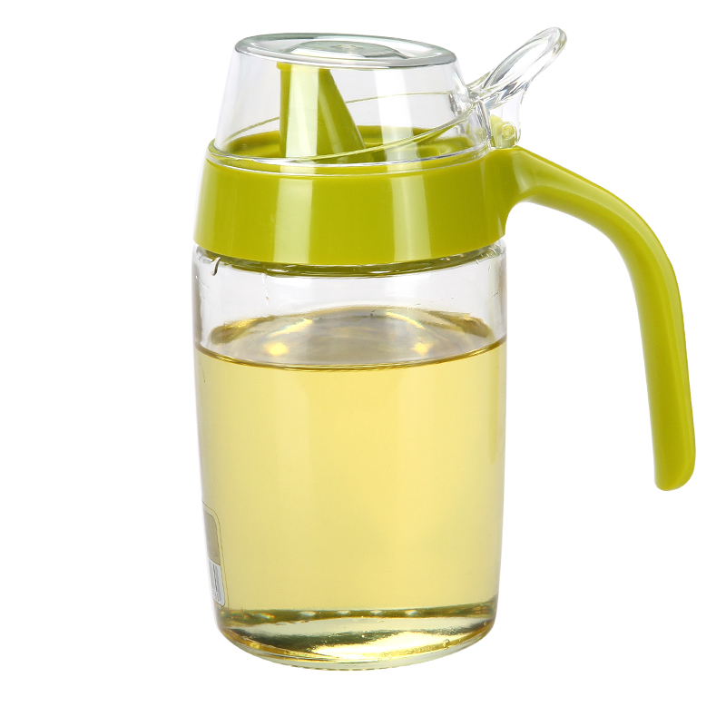 Easy open lid plastic oil dispenser oil cruet with dust-proof cap