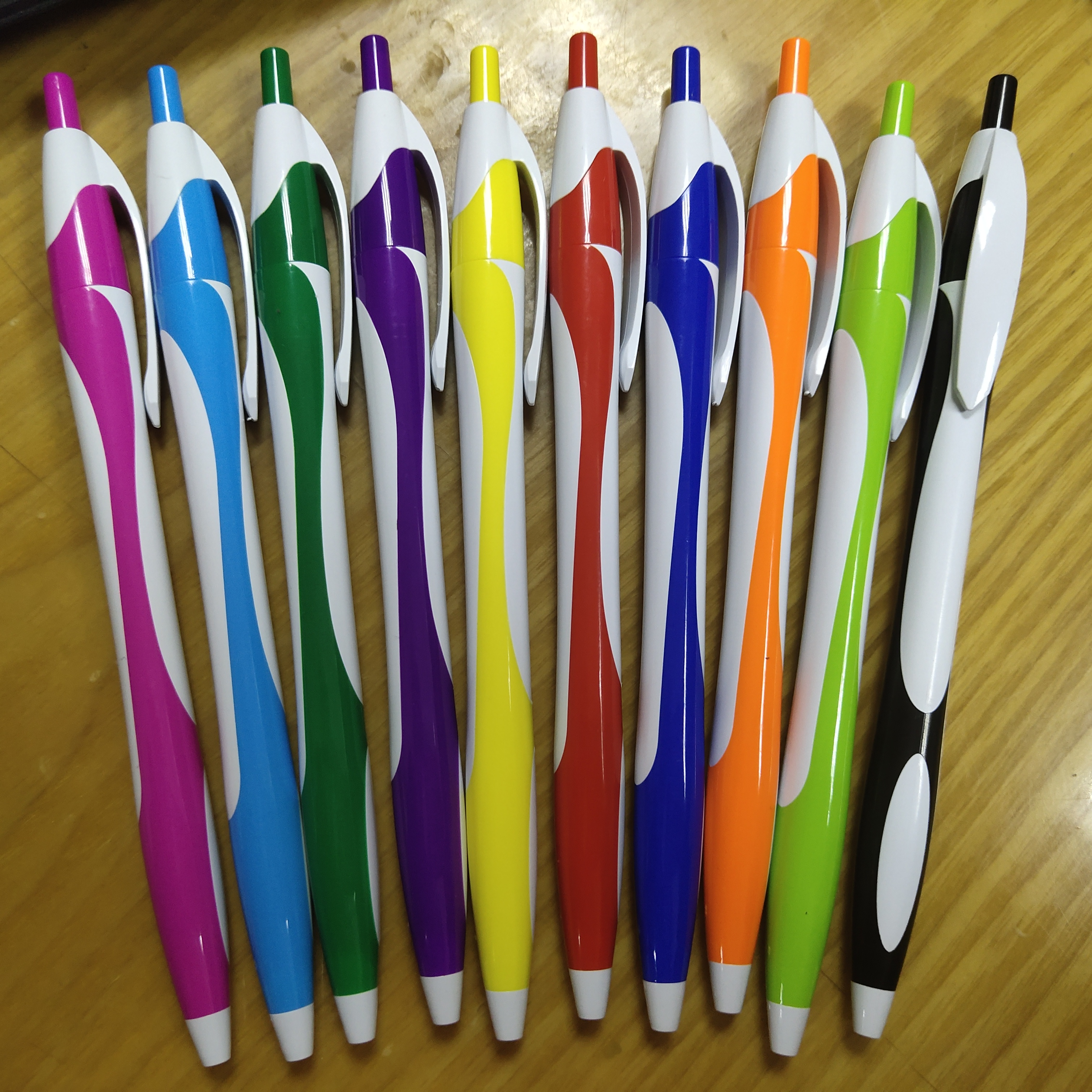 Simple design fast shipping multicolor ballpoinrt pen