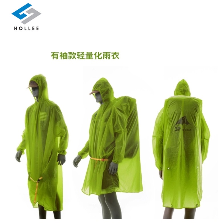 outdoor durable hiking Rain Poncho Raincoa 3in 1