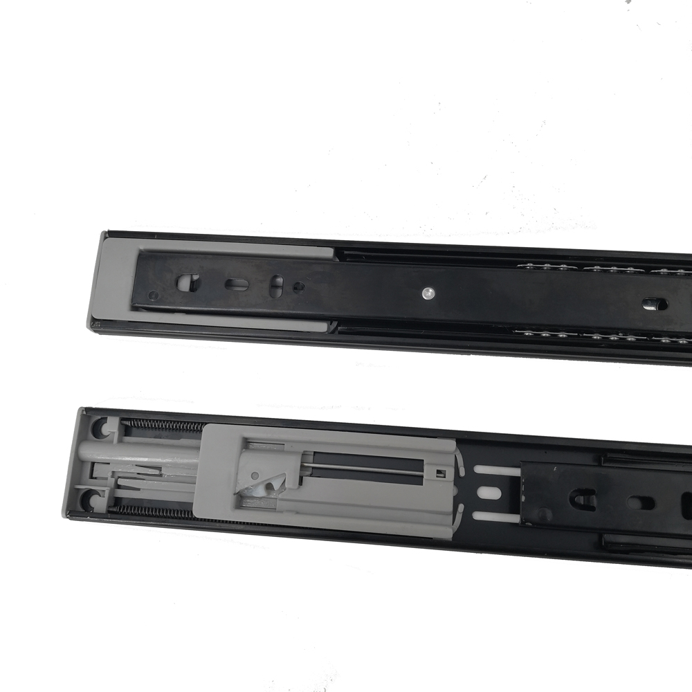 Hydraulice drawer slide iron black color high quality single spring 451012