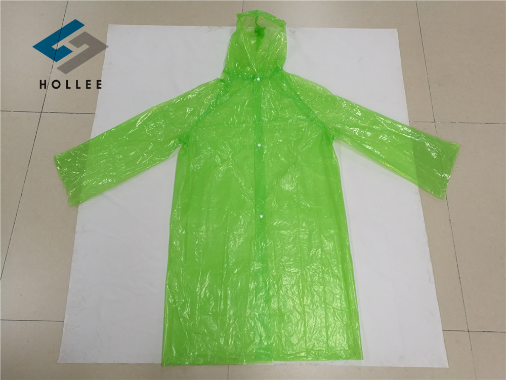 VS1031A outdoor travel hiking riding adult custom PE disposable rain ponchos