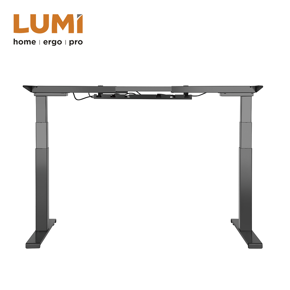2-leg L-shaped Office Furniture Dual Motor Adjustable Sit Stand Desk