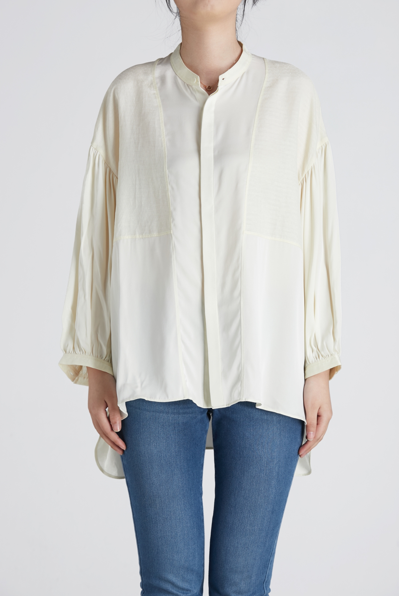women casual silk shirt