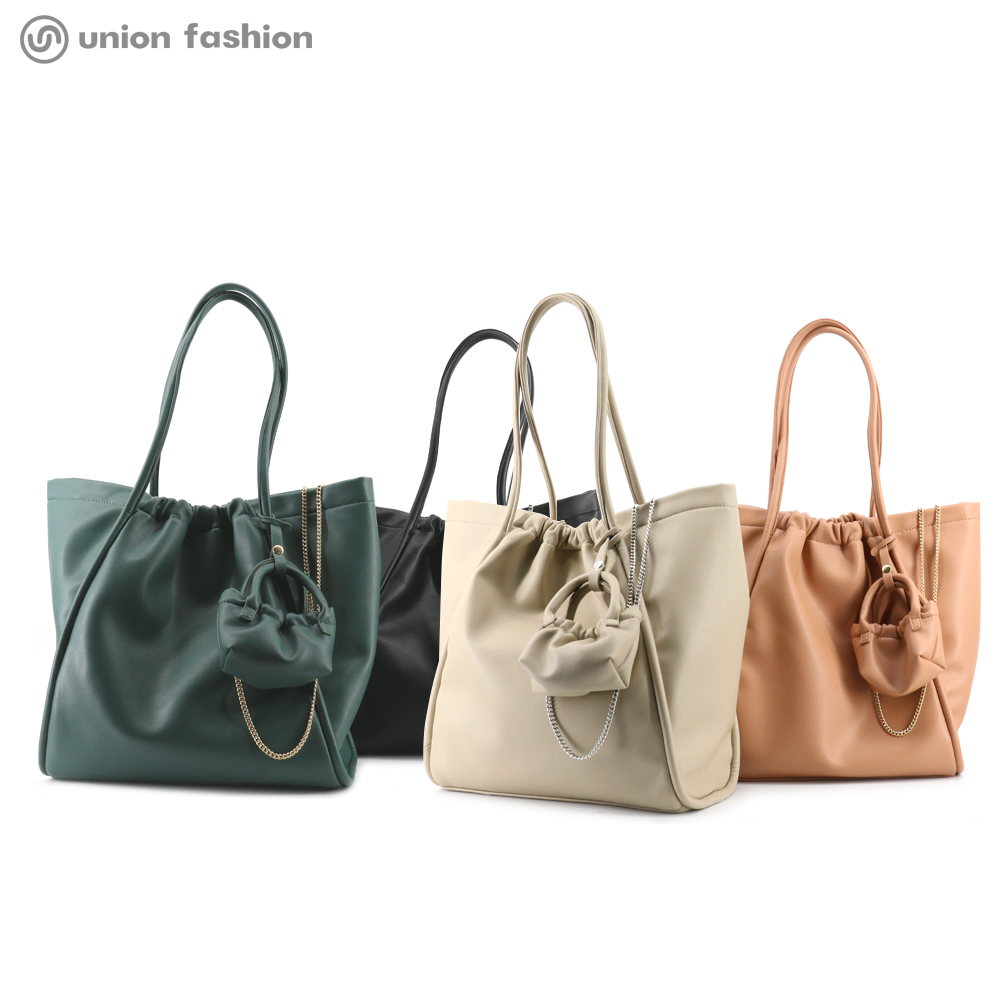 Wholesale Custom Artificial Leather Handbag Women Shopper Tote Bags