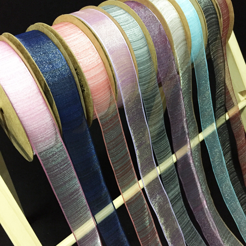 striped organza ribbon