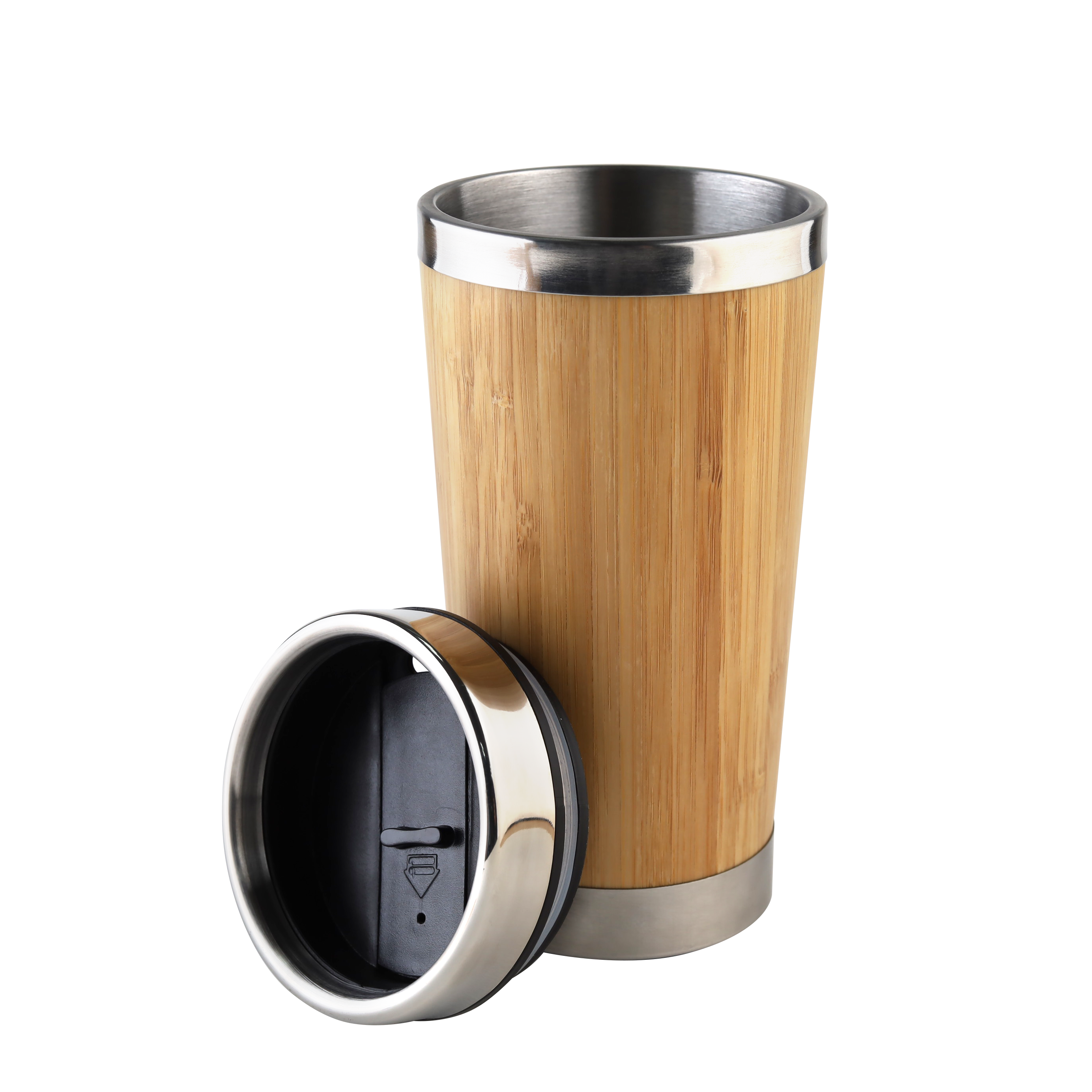 Sainless steel bamboo tumbler