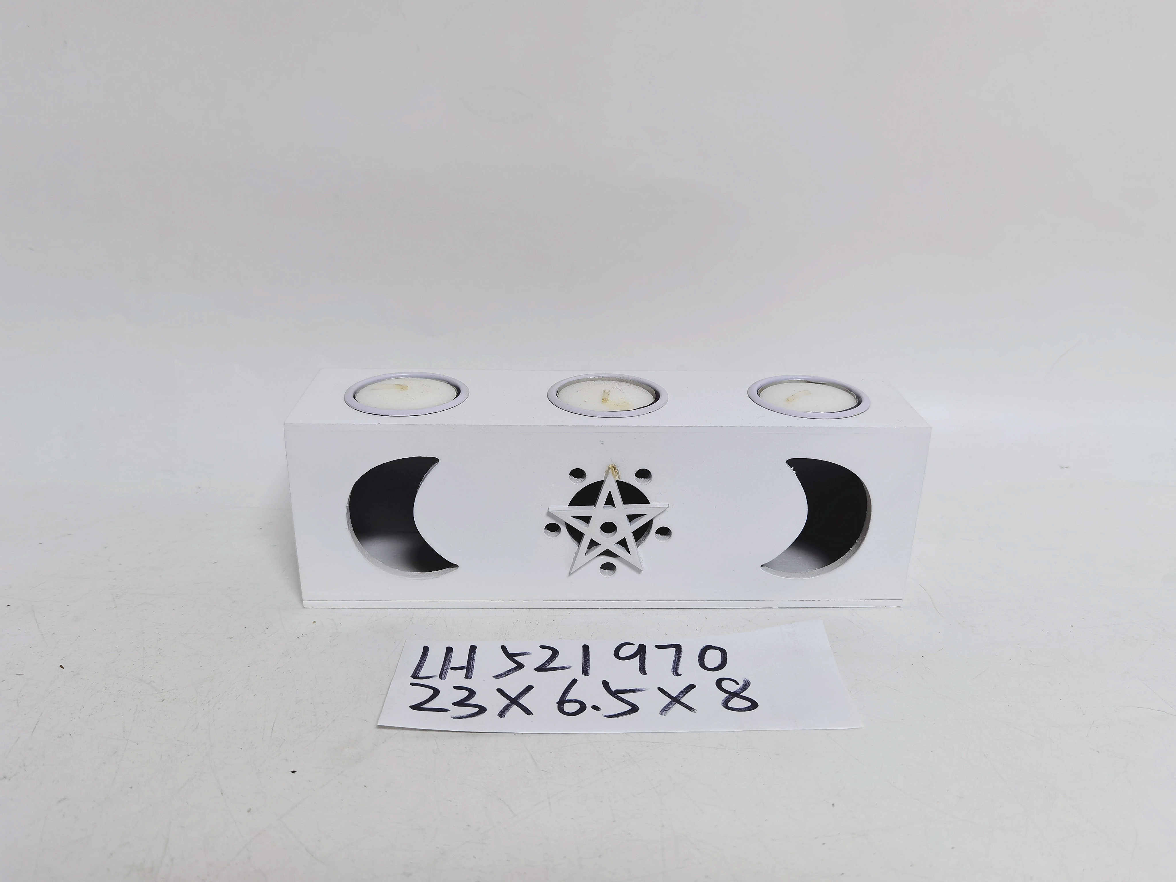 Wooden MDF candle holder