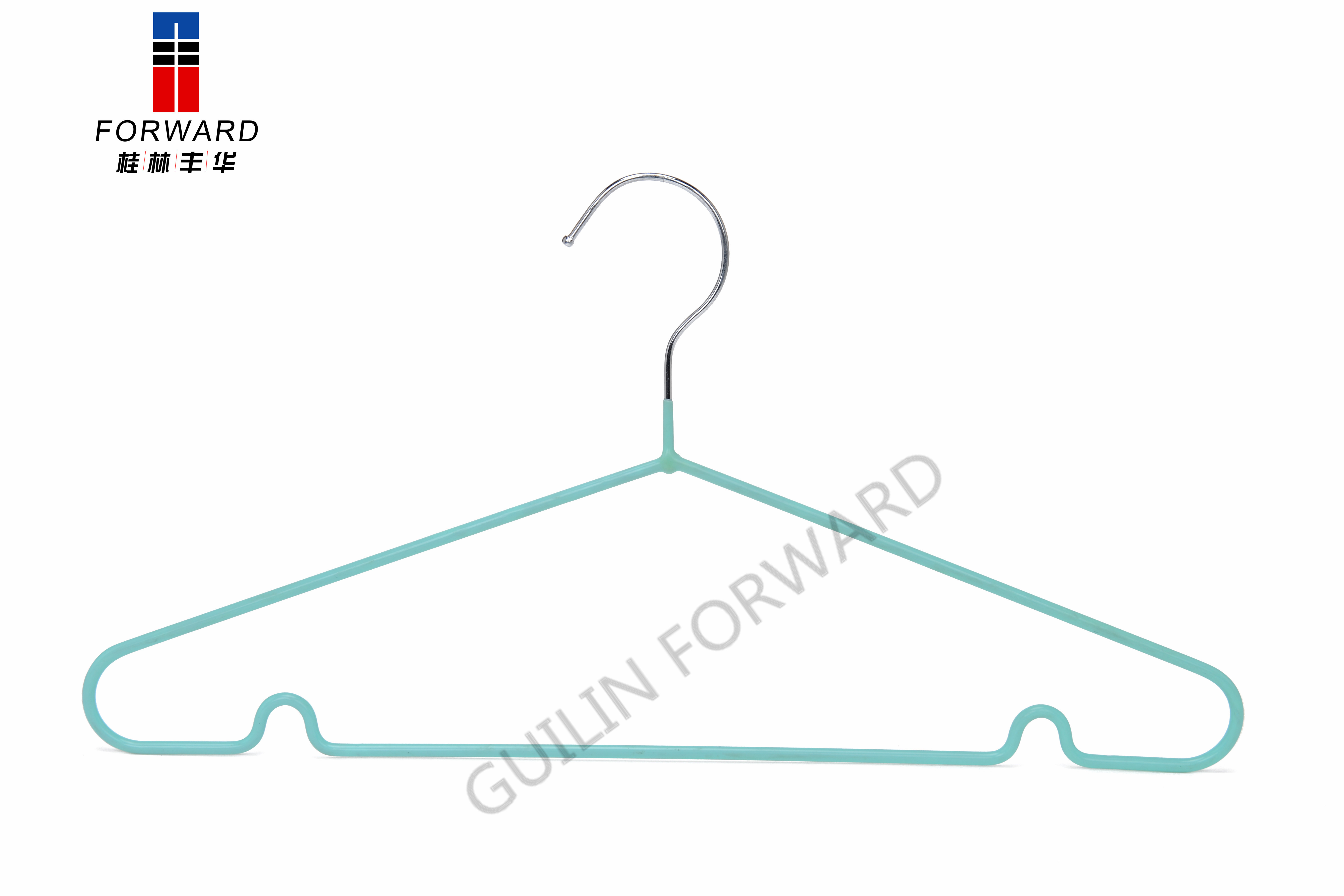 Metal hanger with PVC coated