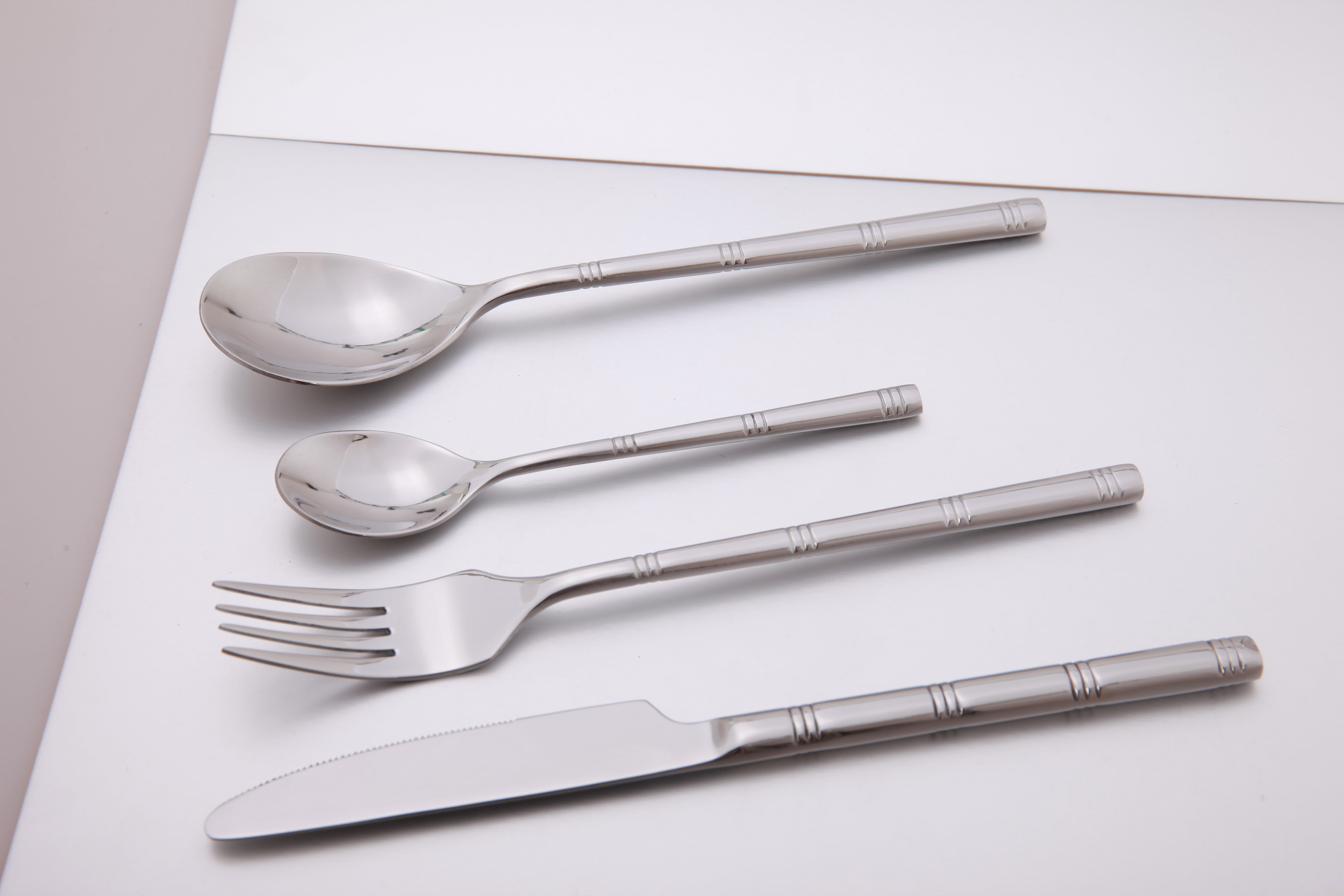 Knife/Fork/Spoon On Table