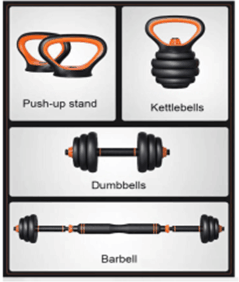 mutil-function fitness kettlebell dumbbell barbell