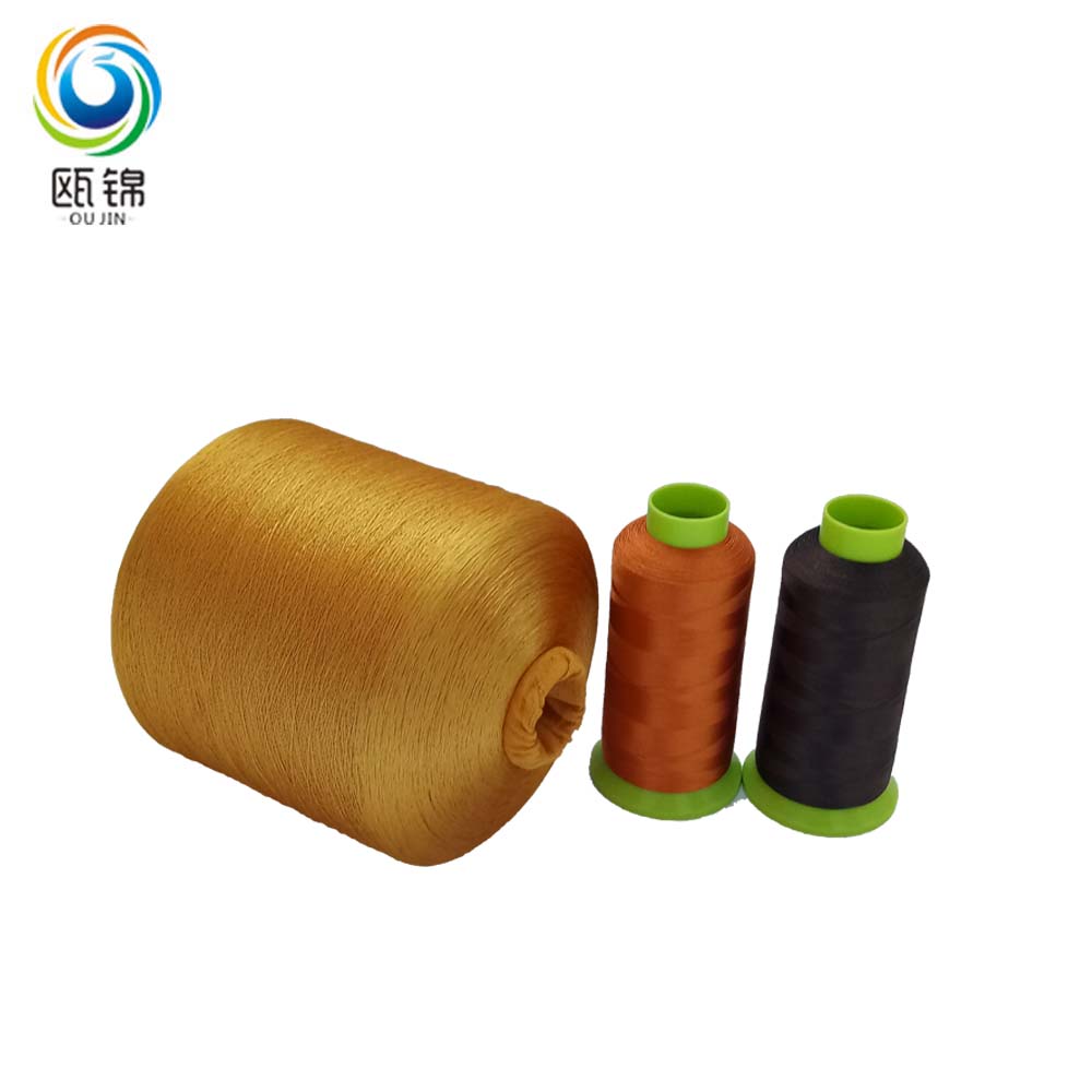 dyed polyester high tenacity thread 310d/2 48f