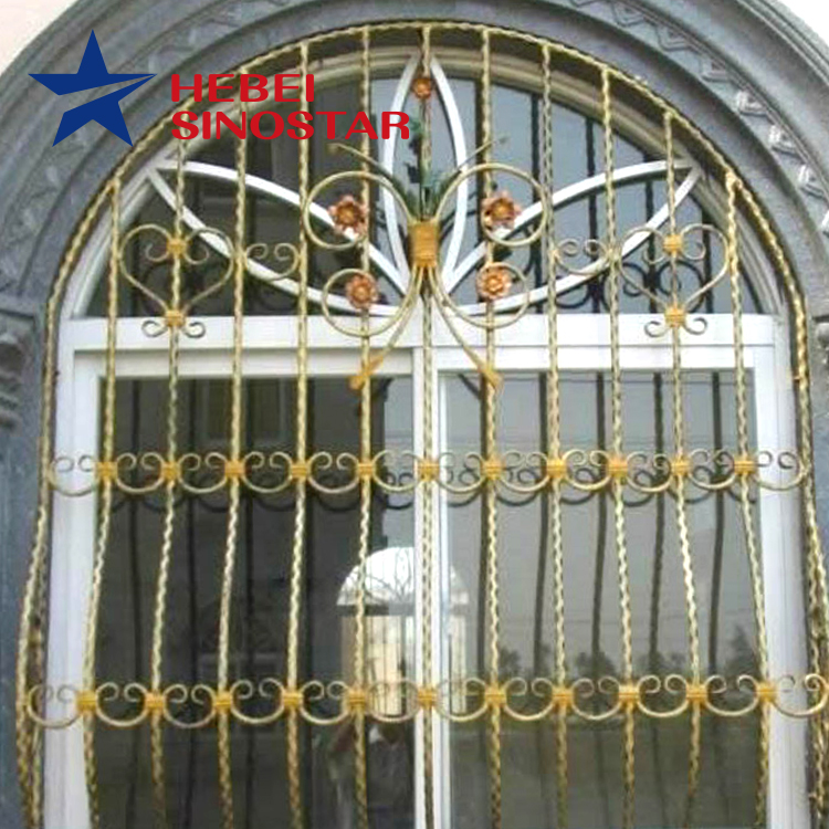 Steel Wrought Iron Windows Gril