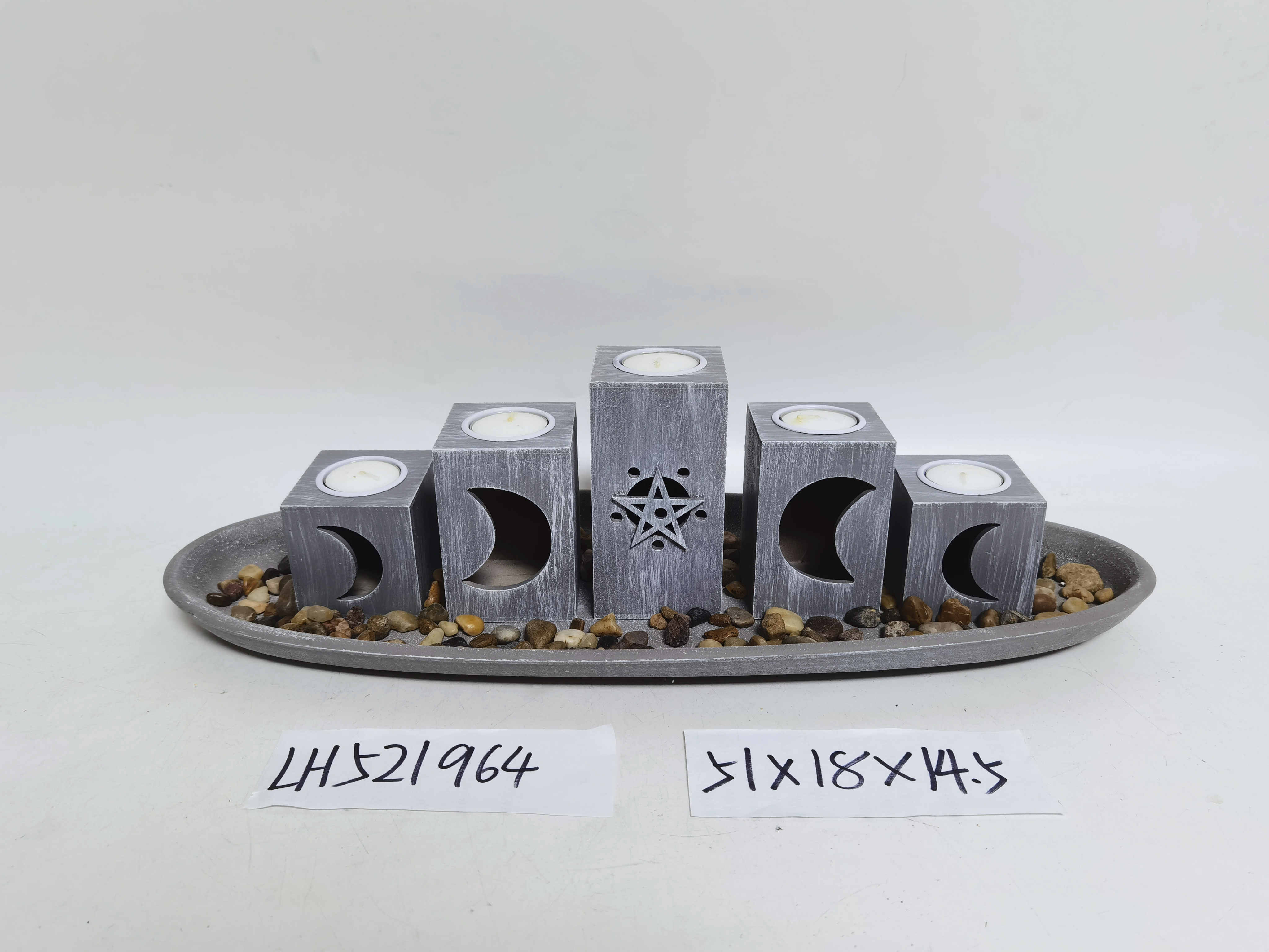 Wooden MDF candle holder
