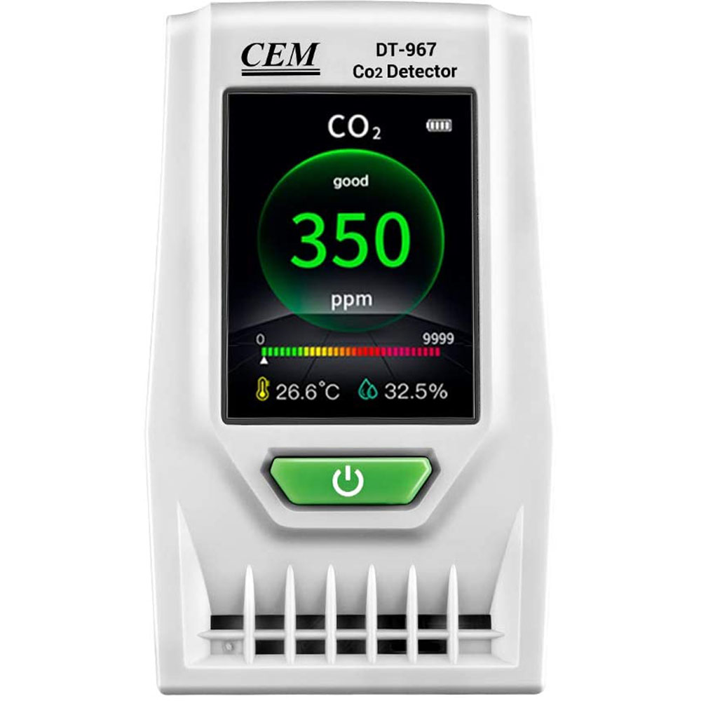 CEM DT-967 Desktop Indoor Air Quality CO2 Monitor Carbon Dioxide Detector