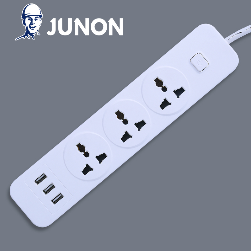 3 unit Extension Socket With USB