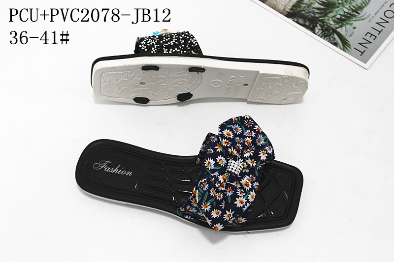 PCU+PVC2078 New fashion ladies slippers