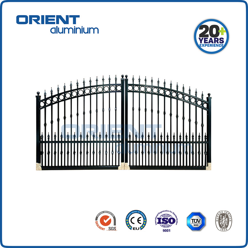 Aluminium welded double swing and sliding gate