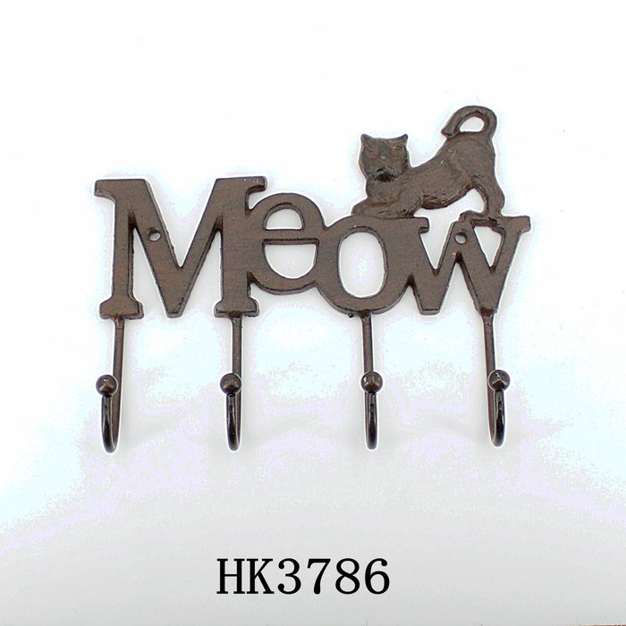 Cast Iron Cat Hook
