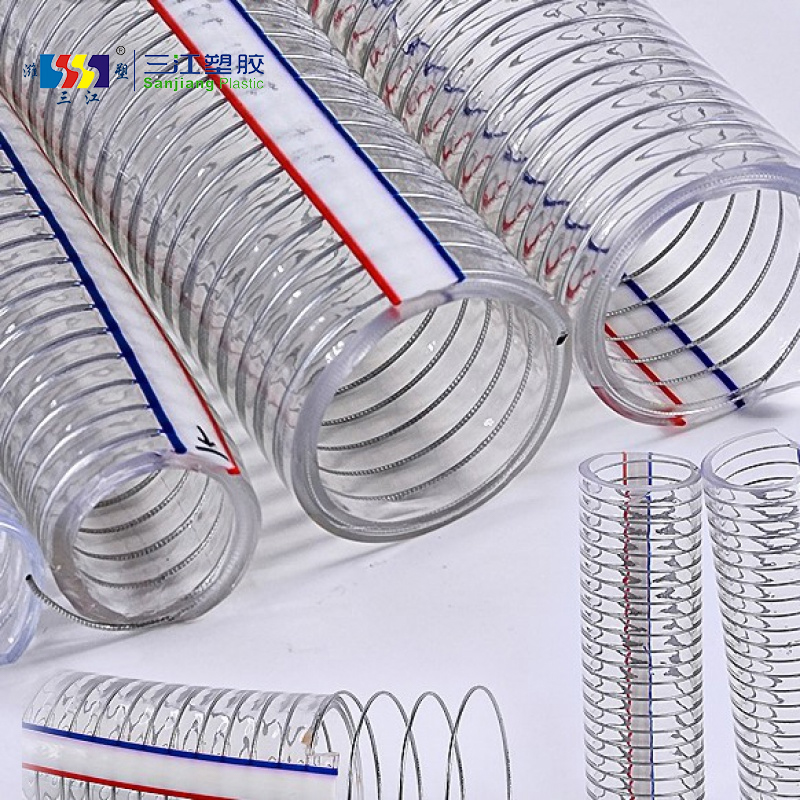 PVC Spiral Steel Wire Reinforced Hose Steel Wire Hose Pipe Spring Reinforced Hose