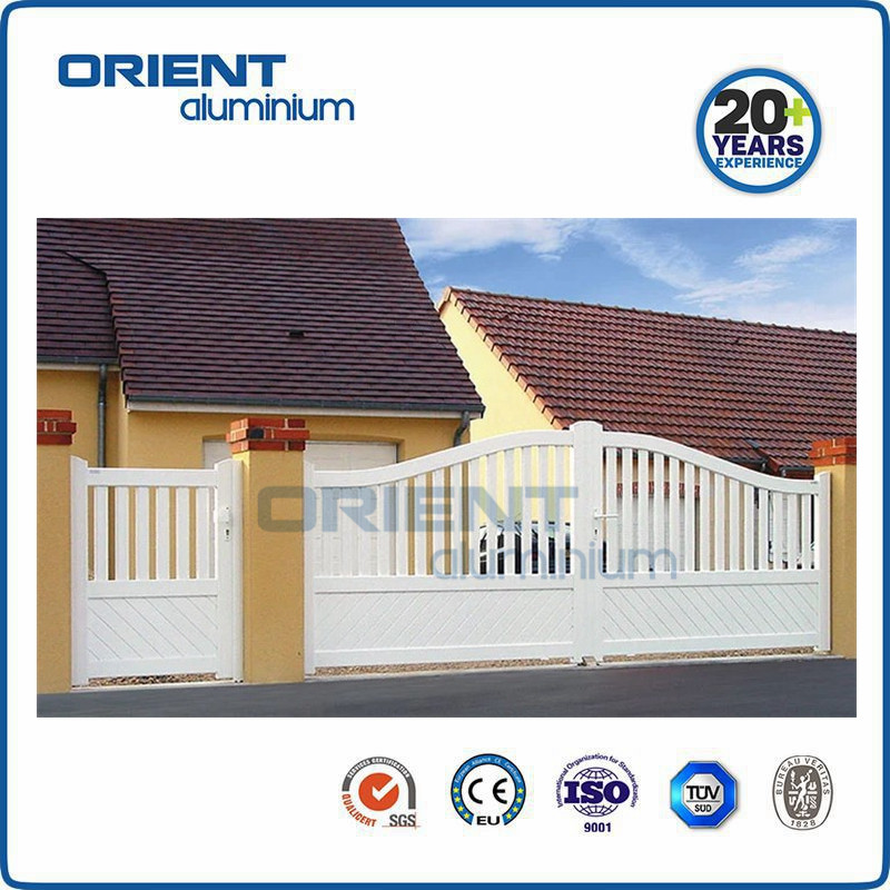Decoration aluminum gate with moedern design for France Germany Europe market