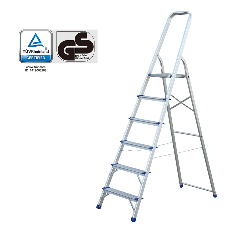 6-step alumnium household ladder with GS