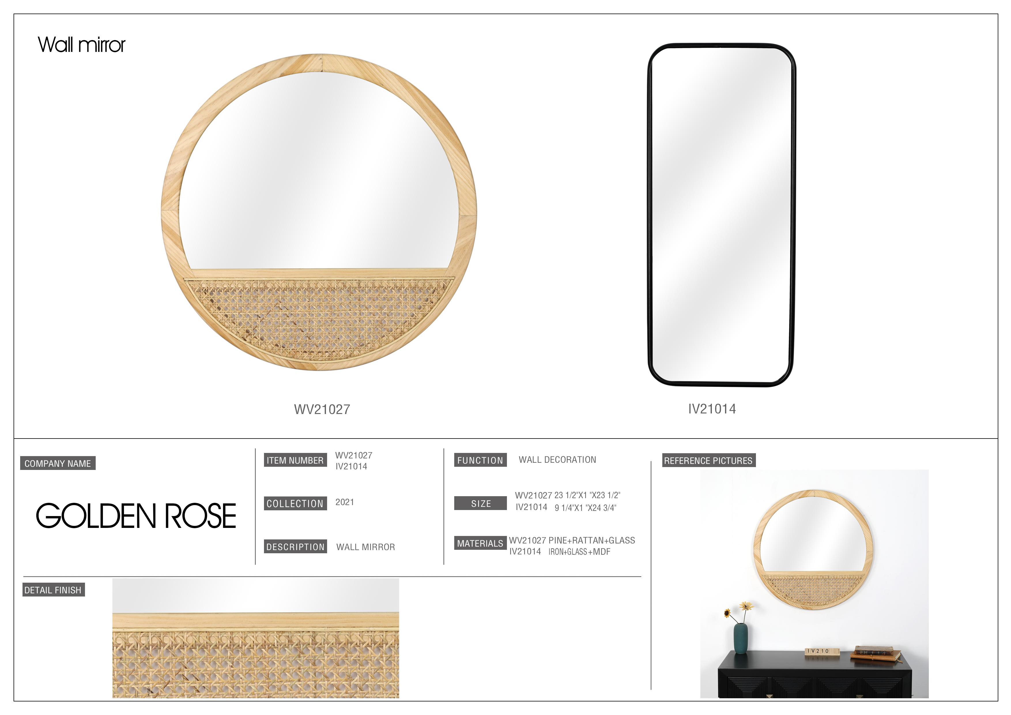 wall mirror